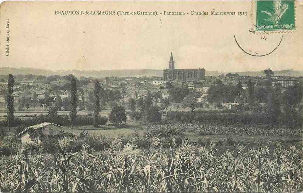 carte, postale, beaumont, de